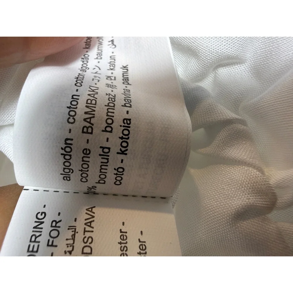 NWT ZARA Balloon Poplin Top White Puff Sleeve Blouse Size S